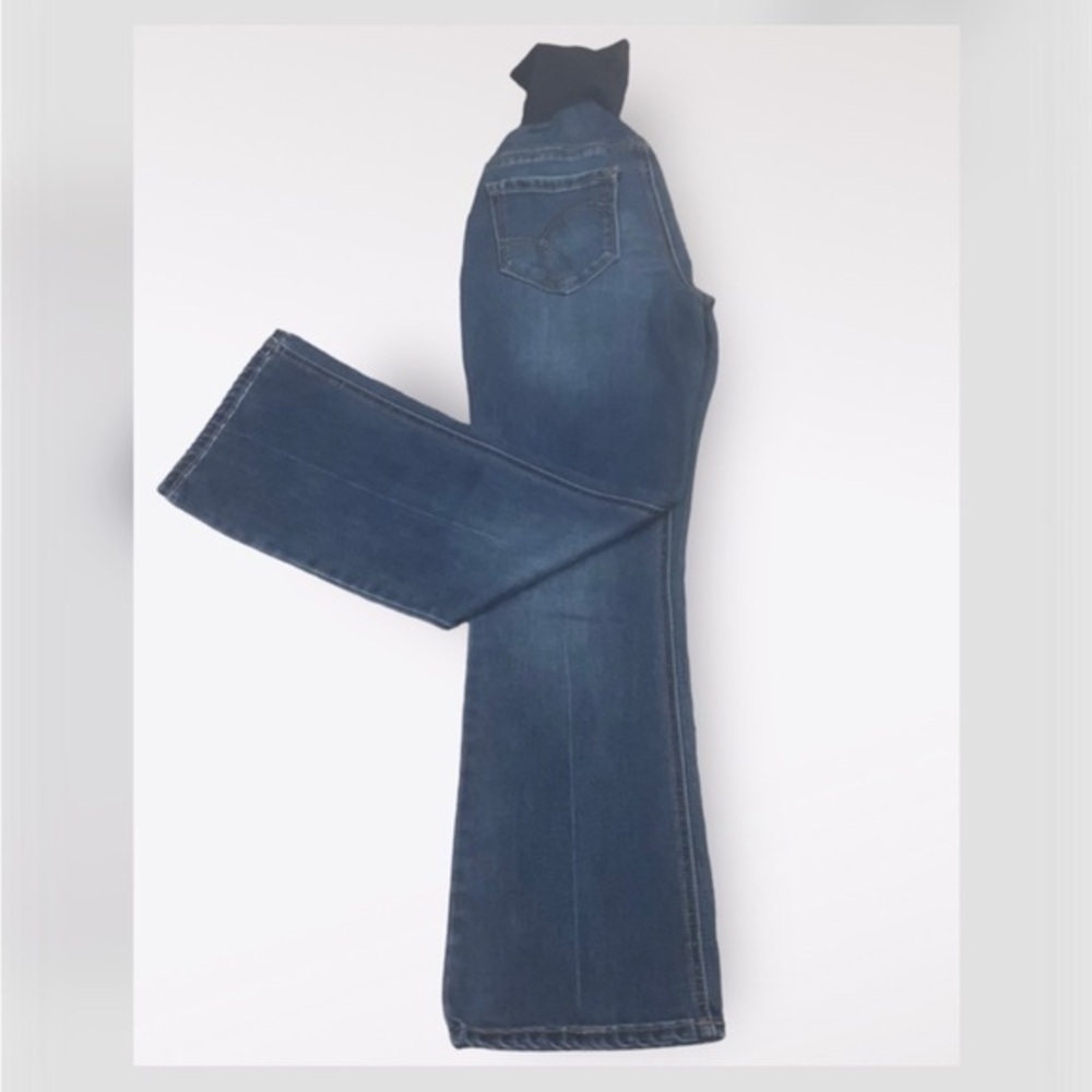 Jessica Simpson Medium Wash Straight Leg Maternity Blue Jeans PM